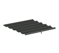 Outsunny Cubierta para Techo Retráctil de 2,5x2,55m para Pérgola 3x3 Tela de Repuesto con 10 Orificios de Drenaje Gris Oscuro Aosom España