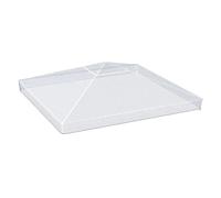 Outsunny Cubierta Protectora para Gazebo 3x3 m Cubierta Impermeable para Pérgola Transparent 300x300x80 cm