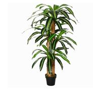 Outsunny Planta artificial Dracaena 160 cm con maceta, 66 hojas, musgo Ø20x160 cm verde