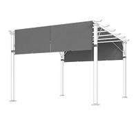 Outsunny Ersatzdach für Pergola 488 x 122 cm mit UV-Schutz, Sonnensegel für Terrassenüberdachung, Ersatz-Dachplane für 3 x 3 m Pavillon