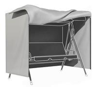 Outsunny Funda Balancín Jardín Exterior Impermeable 177x114x152 cm Gris | Funda Columpio Jardín, Cubierta de Columpio, Tela Oxford 600D, 2 Cremalleras