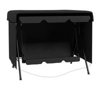 Outsunny Funda Balancín Jardín, Funda Columpio Jardín Exterior, Cubierta de Columpio con Cremallera, Impermeable, 215x155x150 cm, Negro