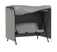 Outsunny funda balancín jardín funda columpio jardín exterior cubierta de columpio de tela oxford 600d con 2 cremalleras impermeable 177x114x152 cm gris 152 cm