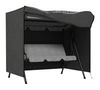 Outsunny Funda Balancín Jardín Funda Columpio Jardín Exterior Cubierta de Columpio de Tela Oxford 600D con 2 Cremalleras Impermeable 177x114x152 cm Gris Oscuro Dark gray 177 x 114 x 152 cm