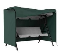 Outsunny Funda para columpios de exterior impermeable con cremallera 600D 205x124x164 Verde oscuro