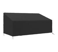 Outsunny Funda para Banco de Jardín 3-4 Plazas, Funda Sofá Exterior Impermeable, Tela Oxford 600D con Recubrimiento Resistente a los Rayos UV y al Polvo, 218x111x63/101 cm para Patio, Terraza, Negro