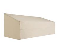 Outsunny Funda para Banco de Jardín 3-4 Plazas, Funda Sofá Exterior Impermeable, Tela Oxford 600D con Recubrimiento Resistente a los Rayos UV y al Polvo, 218x111x63/101 cm para Patio, Terraza, Beige B