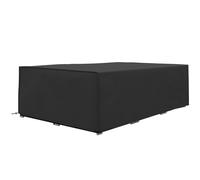 Outsunny Funda para salón de jardín, lona para mesa de jardín, tejido Oxford, impermeable y anti-UV, 222 x 155 x 67 cm, negro Aosom España