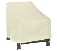 Outsunny Funda Protectora para Muebles de Jardín 68x87x77cm, Tela Oxford 600D Impermeable, Protección UV para Patio, Beige Aosom España