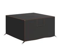 Outsunny Funda protectora para muebles de jardín Resistente al invierno Impermeable Cubierta anti-UV Lona 420D Tejido Oxford 125x125x74cm Schwarz Aosom España