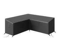 Outsunny Funda protectora para muebles de jardín resistente al invierno impermeable en forma de V anti-UV cubierta 420D tejido Oxford 216x216x78 cm Negro Aosom España