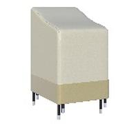 Outsunny Funda protectora para sillas de jardín apilables Lona impermeable 90L x 70W x 115H cm Oxford de alta densidad 600D Beige café White