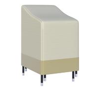 Outsunny Funda protectora para sillas de jardín, lona apilable impermeable 90L x 70l x 70h cm Oxford alta densidad 600D Beige café