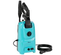 Outsunny Hidrolimpiadora 1500 W, Presión 120 Bar, Caudal 390 L/h, Lavadora Eléctrica con Boquilla Ajustable, Tubo 6 m, Azul