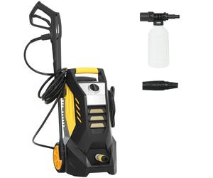 Outsunny Hidrolimpiadora con bomba de aluminio 135 bar presión máxima 1800W potencia 540 L/h manguera de 5 m boquilla ajustable y asas Aosom España