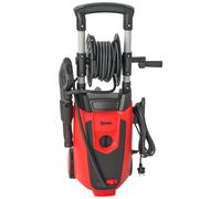 Outsunny Hidrolimpiadora de Alta Presión 1800W con Accesorios Ángulo Ajustable y Parada Automática 30x27,5x76 cm Rojo y Negro