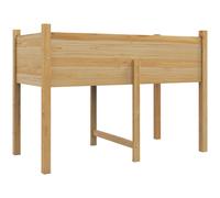 Outsunny Huerto Urbano Elevado Mesa de Cultivo Jardinera con Tela no Tejida para Cultivo Plantas Flores Verduras 115x55x80 cm Natural Aosom España