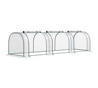 Outsunny® Invernadero Caseta 350x100x80cm para Jardín Terraza Cultivo de Plantas Semilla Aosom España