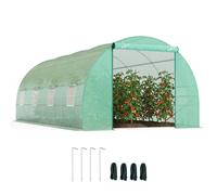 Outsunny Invernadero caseta 600 x 300 x 200 cm para jardin y terraza cultivo de plantas y semillas