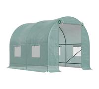 Outsunny Invernadero Caseta Jardin Terraza Cultivo de Plantas Semilla Green 445x190x200cm