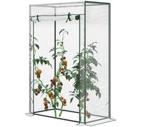 Outsunny Invernadero con Puerta Enrollable de Acero 100x50x150 cm Transparente