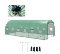 Outsunny Invernadero de Exterior 6x3x2 m con Sistema de Riego Integrado Verde verde