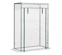 Outsunny Invernadero con Puerta Enrollable de Acero 100x50x150 cm Transparente