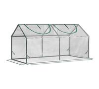 Outsunny Invernadero de Terraza 120x60x60 cm Acero con 2 Ventanas Transparente