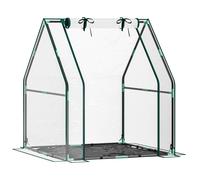 Outsunny Invernadero Pequeño con Base de Tela PE Impermeable Transparente BLANCO