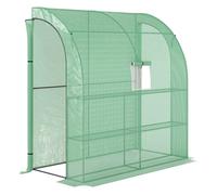 Outsunny Invernadero Pequeño con Estantes de 3 Niveles 200x100x215 cm verde 10x10 pies