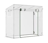 Outsunny Invernadero Pequeño con Ventanas para Cultivar Tomates blanco