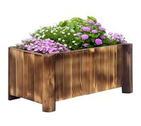 Outsunny Jardinera Madera Natural
