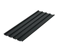 Outsunny Juego de 12 Paneles para Tejado de Acero Galvanizado 7m² para Caseta de Herramientas Cobertizo 129x45cm Gris Oscuro