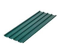 Outsunny Juego de 12 Paneles para Tejado de Acero Galvanizado 7m² para Caseta de Herramientas Cobertizo 129x45cm Verde Aosom España