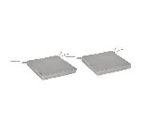 Outsunny Juego de 2 cojines para sillón de jardín, cojines de asiento desenfundables, relleno de 5 cm, tejido de poliéster, medidas 45 L x 45 L cm, gris claro Gray