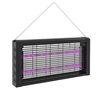 Outsunny Lámpara Antimosquitos Negra Con Luces Led