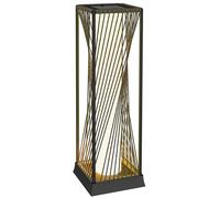 Outsunny Linterna de Jardín Farola Solar Impermeable 22x22x77 cm Gris
