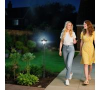 Outsunny Linterna Solar Linterna de Jardín Luz de Jardín con LED 30 lúmenes H120cm