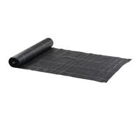 Outsunny Malla Geotextil 2x50 m Malla de Jardín contra Malas Hierbas 130 g/m² Rollo de Malla Antimaleza Negro Aosom España