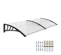 Outsunny Marquesina para Puertas y Ventanas 195x75cm Tejadillo de Protección