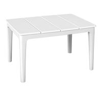 Outsunny Mesa de centro de jardín, 70 x 53 x 39 cm, Blanco crema