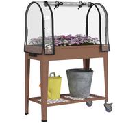 Outsunny Mesa de Cultivo Marrón