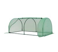 Outsunny Mini Invernadero 200x100x80 cm para Jardín Cultivo de Plantas Verde BLANCO