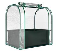 Outsunny Mini Invernadero con Bolsa para Plantar 68x50x70 cm para Jardín Verde verde