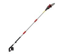 Outsunny motosierra de batería extensible 1,94-2,56 m, motosierra eléctrica con motor 300 w, 2 baterías 4,0 ah, cargador, doble bloqueo, lubricación automática, correa, 6 m/s, para podar árboles