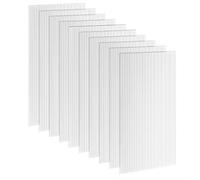 Outsunny Paneles invernadero 10 pack UV 47,2" x 23,6" x 0,2" Transp. | Paneles de policarbonato de doble pared, Lámina para proyectos DIY, Láminas de plástico