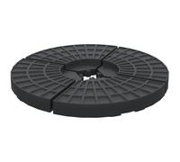 Outsunny Peso para Base de Sombrilla de 4 Piezas para Base Cruzada Negro