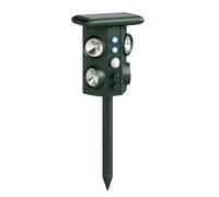 Outsunny Repelente solar ultrasónico para gatos, 5 modos, sensor PIR, flash LED