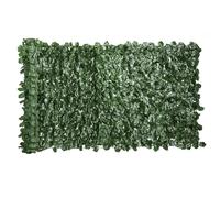 Outsunny Rollo de Seto Artificial para Balcón y Jardín en PE con Hojas de Hiedra, 300x100 cm, Verde oscuro Aosom España