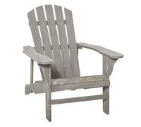 Outsunny Silla Adirondack de Madera Carga 150 kg 78x89x88 cm Gris Claro